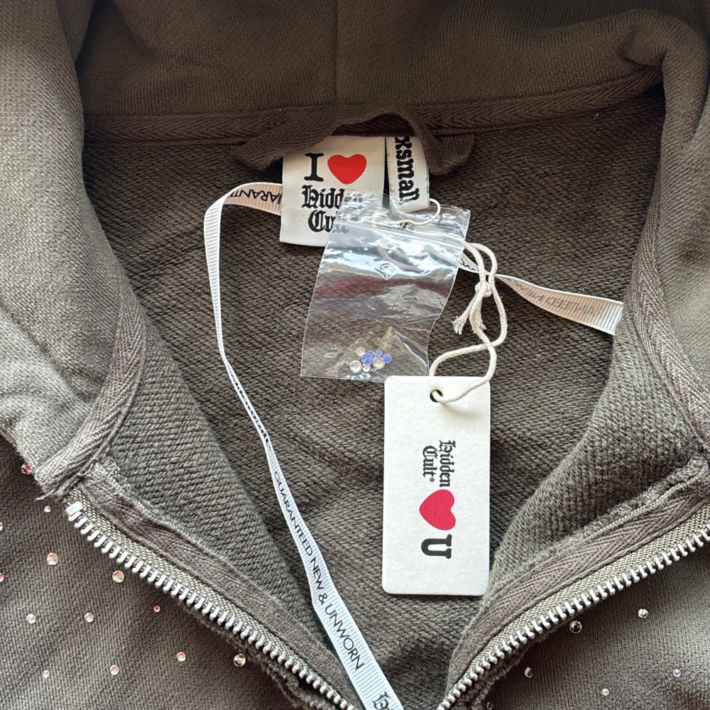 Hidden Cult Green Rhinestone Jacket - Picture 3 of 4